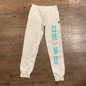 Diamond Supply Co. white joggers